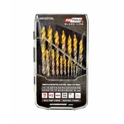 awtools Set svedrov za kovino AWTOOLS M2 HSS-TiN, 1.5-10mm, 19 kosov