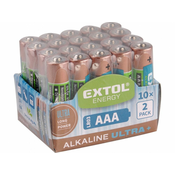Extol Energy Alkalne baterije, 20ks, 1,5V AA (LR6)