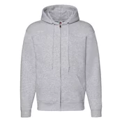 Light grey mens hoodie Premium Fruit of the Loom