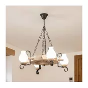 Brilagi - Luster na lancu TIMONA 4xE14/40W/230V hrast