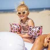 Swim Essentials Rokavčki leopard Rose Gold - 2-6 let