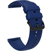 GS Univerzalni silikonski pašček 22 mm, gladek, temno moder