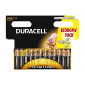 Duracell Baterije Basic AAA/LR3, 12 kosov v blister pakiranju