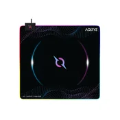 Aqirys Podloga za miš Eclipse Medium, RGB, Crna
