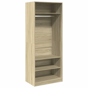 Vidaxl Garderobna omara sonoma hrast 80x50x200 cm inženirski les