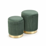 Halmar Stolice MONTY stool set, dark green (1p=1kpl)