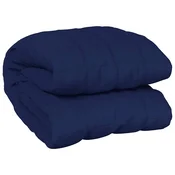Vidaxl Obtežena odeja modra 220x235 cm 11 kg blago