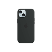 Apple silikonski ovitek za iPhone 15 z MagSafe - črna