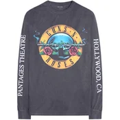 Guns N Roses Hollywood Tour (Back & Sleeve Print) Charcoal Grey M Majica