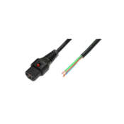 Microconnect 2m C13 - Free 2m C13 coupler Black power cable