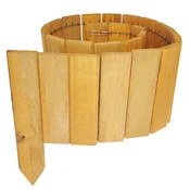 Lesena vrtna ograja 5 kosov 110x30x20cm - svetli hrast - obroba gredic in poti 550 cm