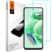 SPIGEN GLAS.TR SLIM KALJENO STEKLO 2-kom ZA XIAOMI REDMI NOTE 12 5G / POCO X5 5G CLEAR