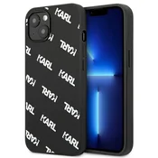 Karl Lagerfeld ovitek Allover za iPhone 13 mini - črn