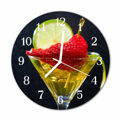 tulup.si Steklena okrogla ura Cocktail fi 30 cm