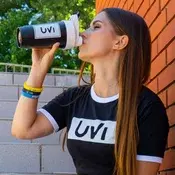 UVI Shaker, crni, bijeli poklopac