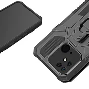 Overboard Hibridni ovitek KickStand za Xiaomi Redmi 10C, črn