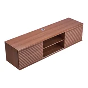 VEVOR TV regal viseča stenska montaža, zabavni center, 152x39x36,8 cm, rjava