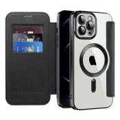 Etui SmartMag Book z Magsafe tehnologijo in RFID denarnico za iPhone 12 Pro - black