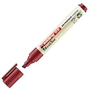 Edding permanentni marker Ecoline 22 - poševna konica, rdeč