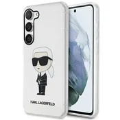 Karl Lagerfeld Ikonik ovitek za Samsung Galaxy S23, transparent