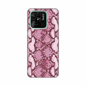 TELEMPIRE Silikonska maska Print za Xiaomi Redmi 10C Pink Snake roze