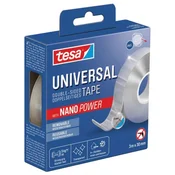 LEPLJIVA TRAKA DVOJNE STRANE 30MM/3M UNIVERSAL NANO POWER TESA 55810 PROZIRNA BLISTER