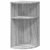 Vidaxl Stranska miza Siva Sonoma 29,6 x 29,6 x 60 cm Konstruiran les