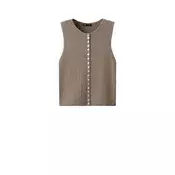 MANGO Bluza SHELL  svetlo rjava