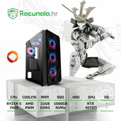 GamingPC Hunter R54070TD5 (Ryzen 5 7600, 32GB DDR5, 1TB NVMe, NVidia RTX 4070Ti 12GB, 750W)