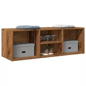 Vidaxl vidaXL Klop za čevlje, barva starega lesa, 105x35x35 cm