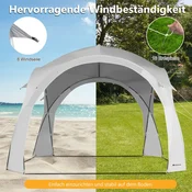 Costway Senčnik za teraso senčnik za sonce plažni šotor
