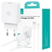 1 to 3 Stenski Polnilec Usams 18W Z Lightning Kablom Za Iphone 11 12 13 14 15
