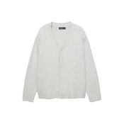 Pull&Bear Pletena jopa svetlo siva