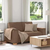 vidaXL vidaXL Dvosed kavč rjave barve 120 cm blago, (5000138103)