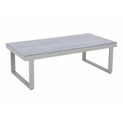 Klubska mizica Verona iz aluminija - barva: sivi aluminij, dolžina: 1400 mm, širina: 700 mm, 460 mm