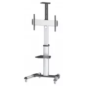 Multimedijski voziček 37-70 MANHATTAN, 50kg, naklon +5° do -12°, sive barve