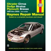 Chrysler Cirrus, Dodge Stratus & Plymouth Breeze (95 - 00)