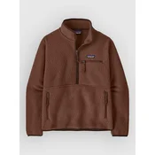 Patagonia Retro Pile Marsupial Half-Zip Fleece Sweater berm brown