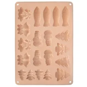 shumee Silikonski model za piškote in praline bež barve 34x24,5x1 cm