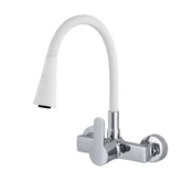 slomart Flex 3000 bela elastična stenska kuhinjska armatura