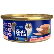 OPTIVITAL Mousse losos - mokra hrana za mačke - 85g