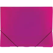 Karton P+P Karton P+P Plastične mape z zavihki in gumico Opaline, A4, roza, 1 kos