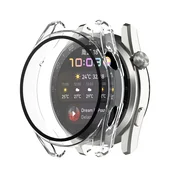 Ovitek z zaščito zaslona Techsuit Defense360 Pro za Huawei Watch 3 - prozoren