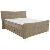 Esposa BOXSPRING POSTELJA 180 cm  x 200 cm , tekstil svetlo rjava
