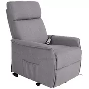 FOTELJA ZA GLEDANJE TELEVIZOR 65/98-84.5/92-153 cm , siva