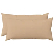 vidaXL Prevleka za blazino 2 kos HEERLEN Krem 40 x 80 cm Blago