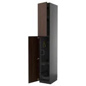 METOD Visoki element-ostava, Crnosiva/Sinarp smeda, 40x60x240 cm