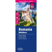 shumee Romunija in Moldavija 1:600.000. Vodoodporen cestni in turistični zemljevid. Izdaja 2025. Potovalno znanje