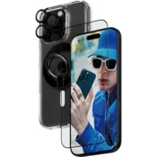 Bundle Hoops + Kaljeno steklo UWF + Hard Case + Magnetic Ring Mount za iPhone 16 Pro, PanzerGlass