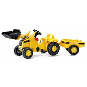 Rolly Kid Caterpillar Tractor with Frontloader & Trailer